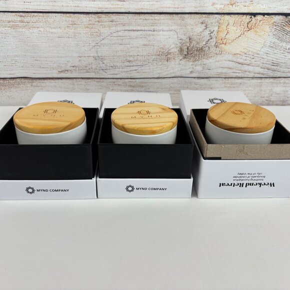 Aromatherapy Candles MYND Company Grapefruit Bellini, Weekend Retreat (Lot of 3) - Picture 2 of 6